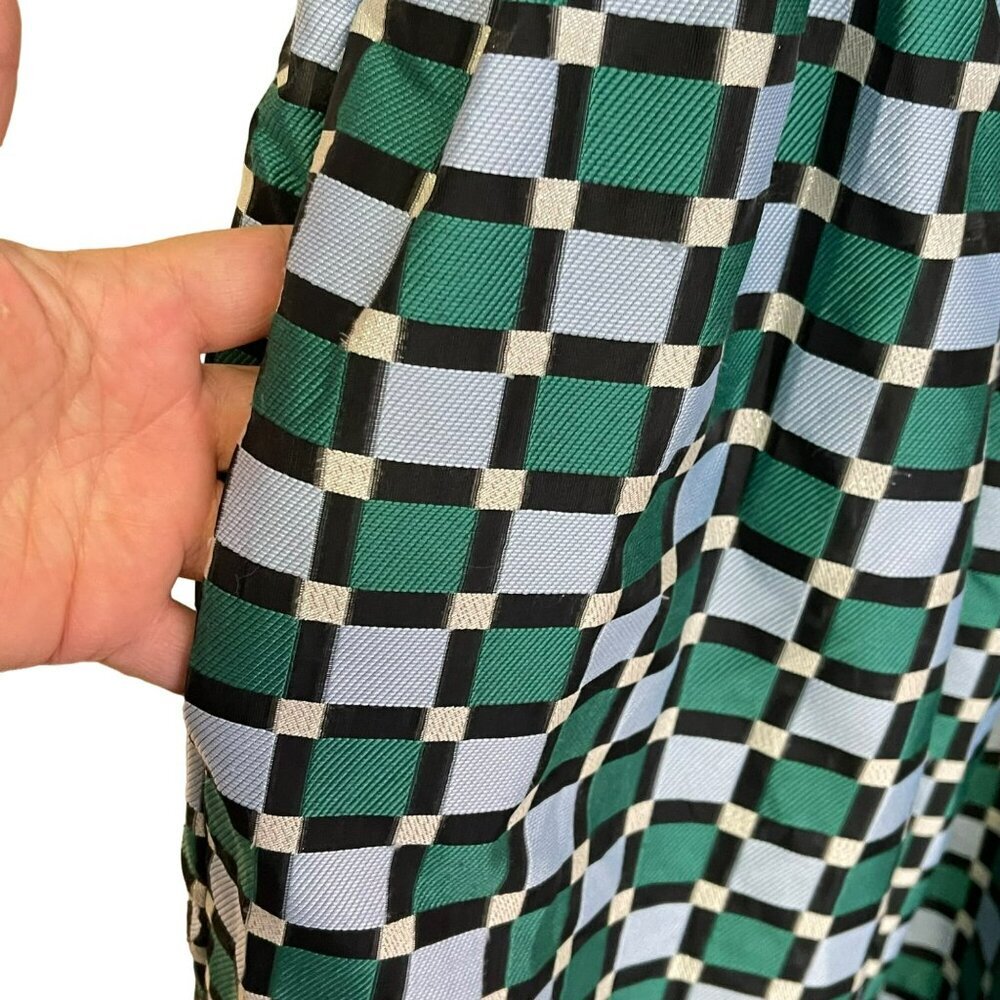Stine Goya $585 Arya Check Pattern Midi Dress Pockets Size Large NWT - Picture 8 of 10